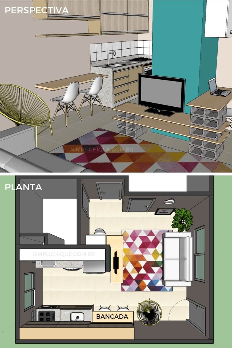 como decorar apartamento pequeno