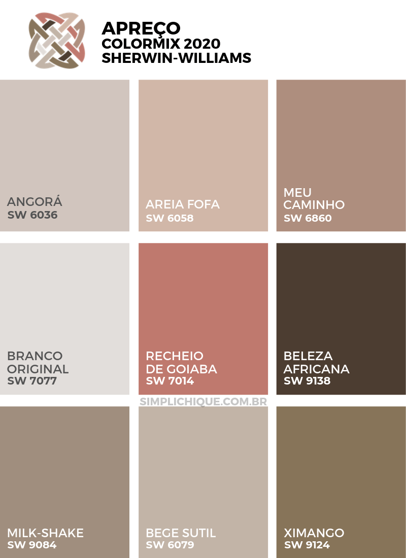 cores neutras e terrosas para parede