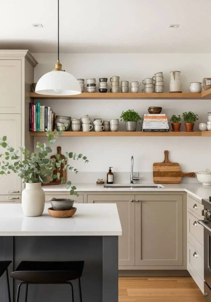 cozinha decorada com tendências de cores 2026