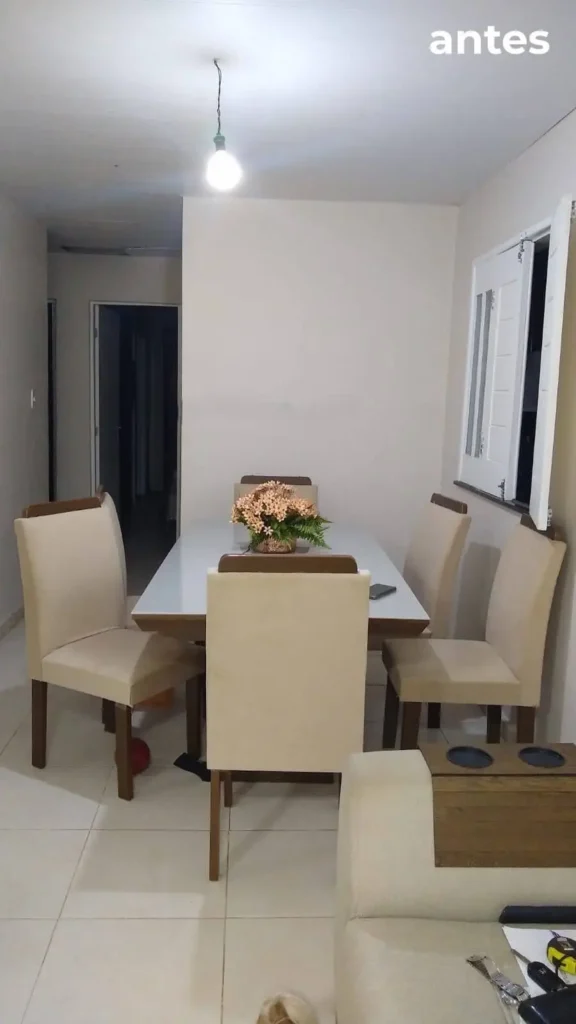 como escolher mesa de jantar do tamanho certo