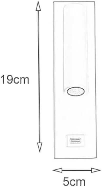 luminária de parede moderna com entrada USB