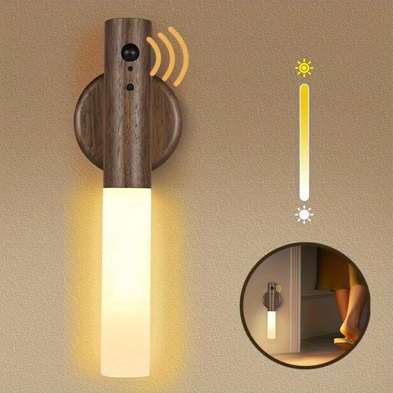 luminária de parede a pilha