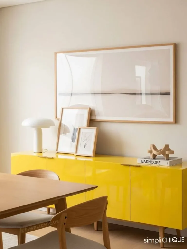como usar cores na decoração da sala