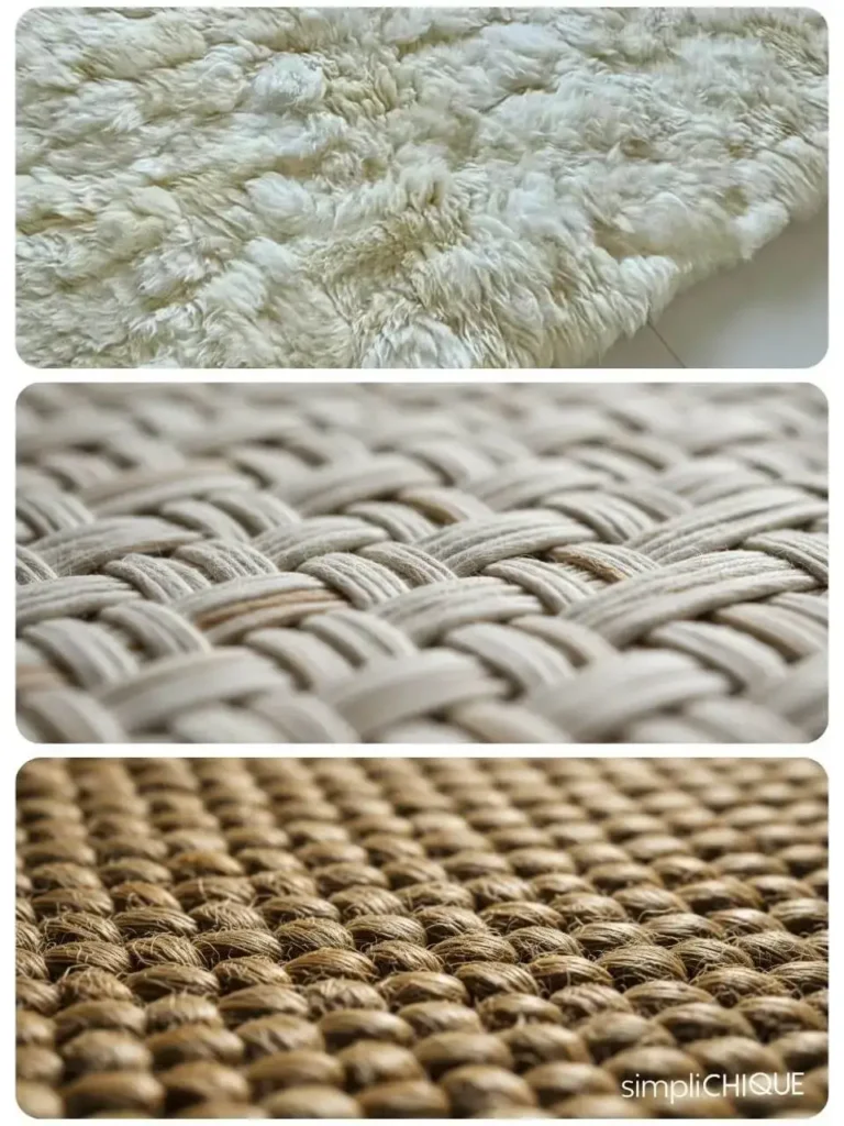 principais tipos de fibras naturais de tapete para sala