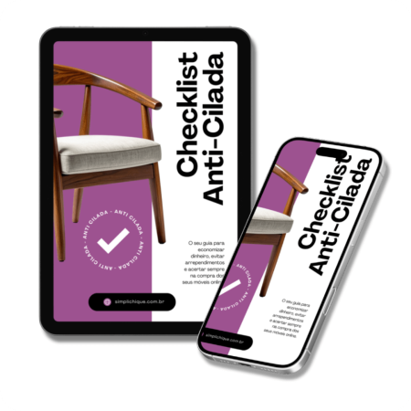 Mockups Checklist Anti-Cilada quadrado com fundo branco